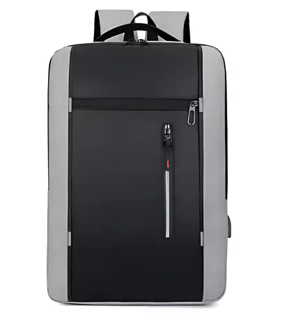 Sac à Dos d'Affaires Étanche avec Port USB - Pour Ordinateur Portable 15.6'', Grande Capacité