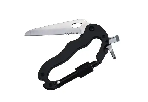 Couteau de Poche Multifonction - Survival EDC, Camping et Randonnée Sécurisée