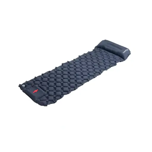 Tapis de Camping Gonflable avec Oreiller Intégré, Idéal pour Randonnée, Bivouac et Aventures en Plein Air
