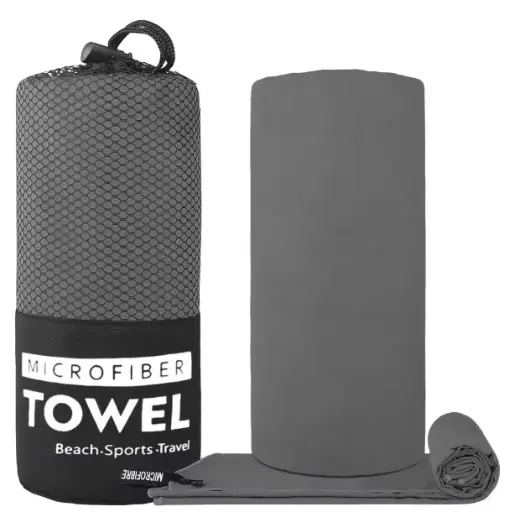 Serviette en Microfibre à Séchage Rapide Légère – Serviette de Voyage pour Camping, Plage, Gym, Sport, Yoga et Natation